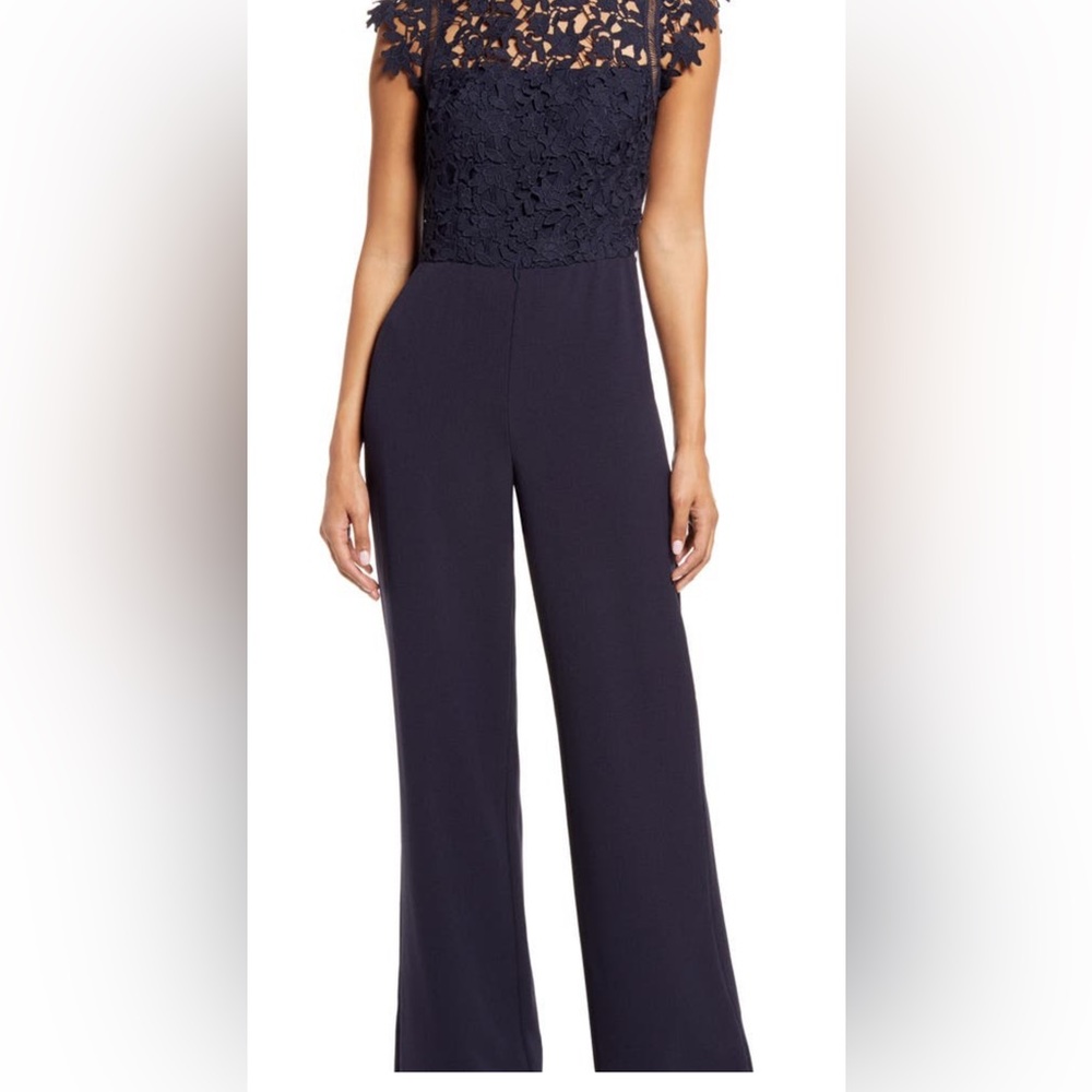 Eliza J Navy Jumpsuit